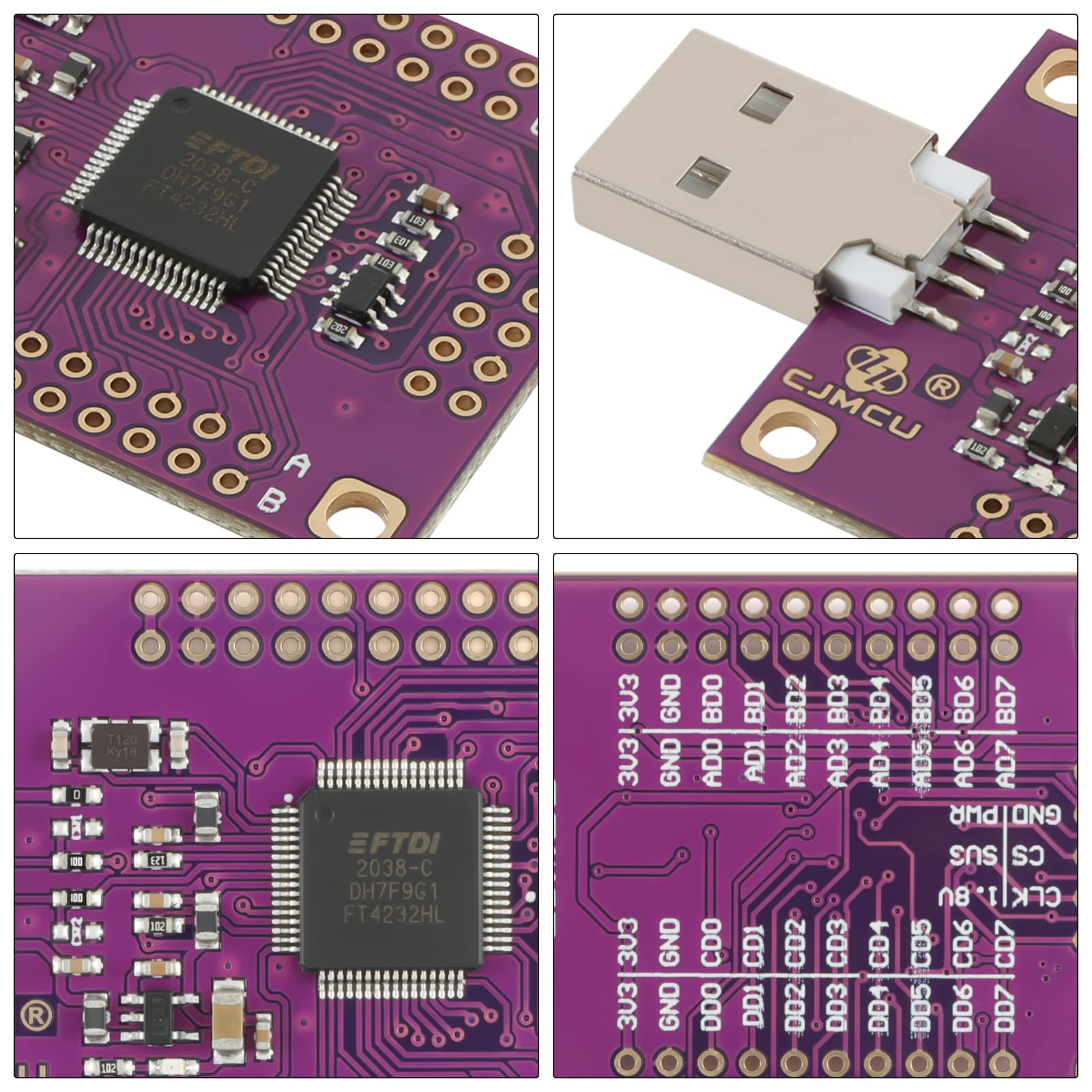 Amazon.com: EC Buying FT4232HL 4 Channel USB to Serial Adapter